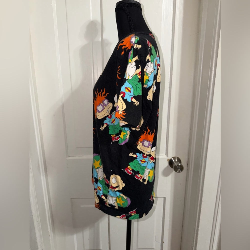 Women's size medium Black T-Shirt‎ with Colorful rugrats design - Picture 4 of 6